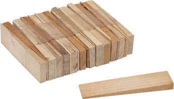 Hardwood Table Shims - Set of 25 Hardwood Table Shims - Set of 25
